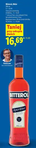 Lidl Bitterol likier oferta