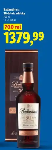 Lidl Ballantine's, 30-letnia whisky oferta