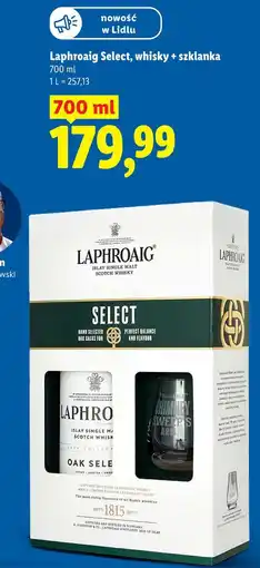 Lidl Laphroaig Select, whisky + szklanka oferta