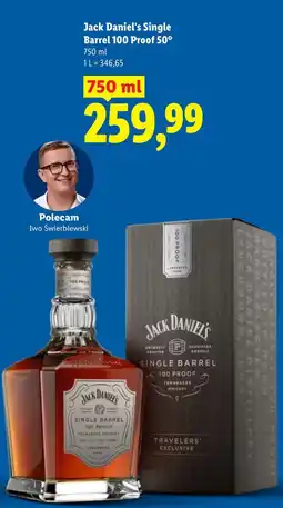Lidl Jack Daniel's Single Barrel 100 Proof 50° oferta