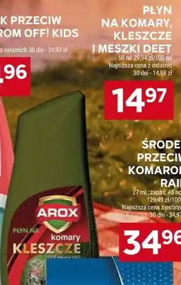 Stokrotka Market PŁYN NA KOMARY, KLESZCZE I MESZKI DEET AROX oferta