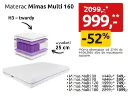Black Red White Materac Mimas Multi oferta