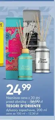 SuperPharm Dyfuzor zapachowy TESORI D'ORIENTE Ayurveda oferta