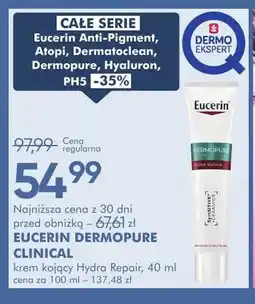 SuperPharm Krem kojący Hydra Repair EUCERIN DERMOPURE CLINICAL oferta