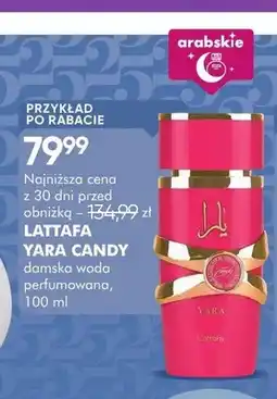 SuperPharm Woda perfumowana damska Lattafa Yara Candy oferta