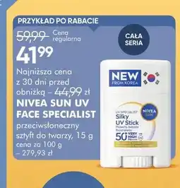 SuperPharm Przeciwsłoneczny sztyft do twarzy NIVEA SUN UV FACE SPECIALIST oferta