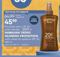 SuperPharm Suchy olejek do opalania SPF 20 HAWAIIAN TROPIC GLOWING PROTECTION oferta
