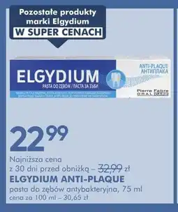 SuperPharm Pasta do zębów antybakteryjna ELGYDIUM ANTI-PLAQUE oferta