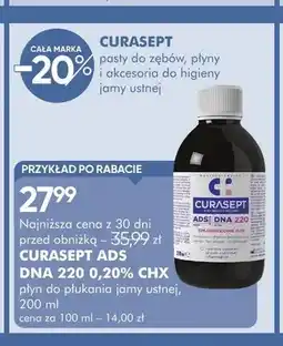 SuperPharm Płyn do płukania jamy ustnej CURASEPT ADS DNA 220 0,20% CHX oferta