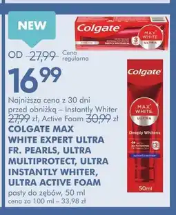 SuperPharm Pasty do zębów COLGATE MAX WHITE EXPERT ULTRA FR. PEARLS oferta