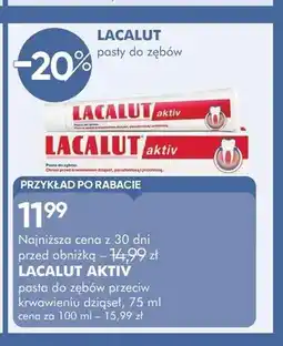 SuperPharm Pasta do zębów przeciw krwawieniu dziąseł LACALUT AKTIV oferta