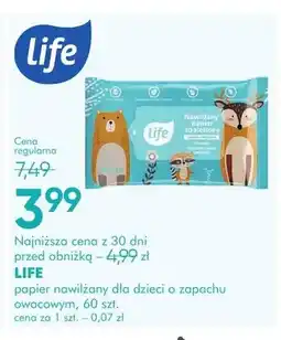 SuperPharm Papier nawilżany dla dzieci o zapachu owocowym LIFE oferta
