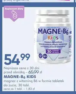 SuperPharm Magnez z witaminą B6 w formie tabletek do żucia MAGNE-B6 Kids oferta