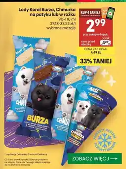 Delikatesy Centrum Lody na patyku Koral Burza oferta