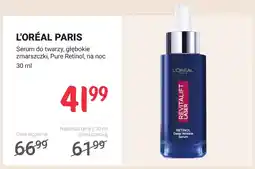 Rossmann Serum do twarzy głębokie zmarszczki Pure Retinol na noc L'Oréal Paris oferta