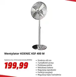 Media Markt Wentylator KOENIC KSF 400m oferta