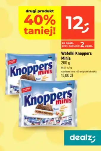 Dealz Wafelki Knoppers Minis oferta