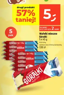 Dealz Wafelki mleczne Góralki oferta