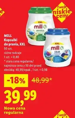 Lidl Kapsułki do prania MILL XXL Universal oferta