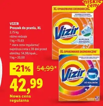 Lidl Proszek do prania VIZIR XL Do Kolorów oferta