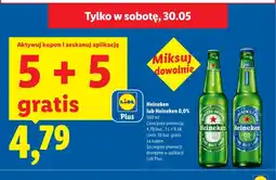 Lidl Piwo bezalkoholowe Heineken 0,0% oferta