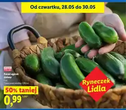 Lidl Polski ogórek zielony oferta