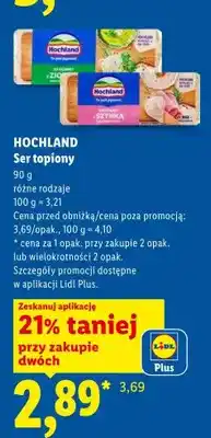 Lidl Ser topiony Hochland oferta