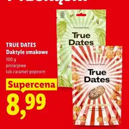 Lidl Daktyle smakowe caramel-popcorn True Dates oferta