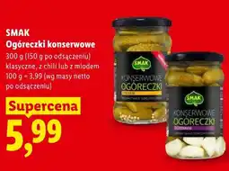 Lidl Ogóreczki konserwowe klasyczne SMAK oferta