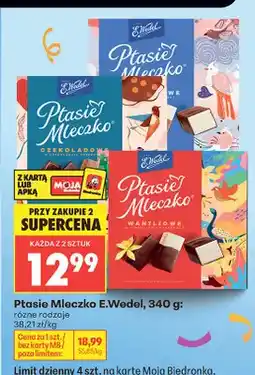 Biedronka Ptasie Mleczko E.Wedel czekoladowe oferta