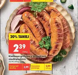Biedronka Kiełbasa grillowa z czosnkiem niedźwiedzim oferta