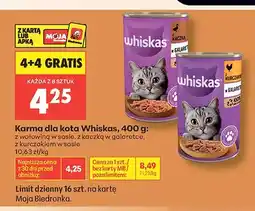 Biedronka Karma dla kota Whiskas z kaczką w galaretce oferta