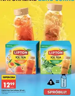 Biedronka Herbata Lipton Ice Tea Infuse Green Tea Citrus Mint oferta