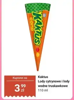 Dino Lody cytrynowe i lody wodne truskawkowe Kaktus oferta