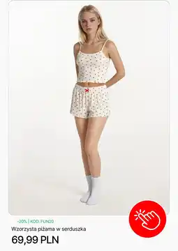 Cropp Wzorzysta piżama w serduszka oferta