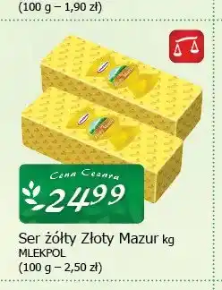 Cezar Delikatesy Ser żółty Złoty Mazur Mlekpol oferta