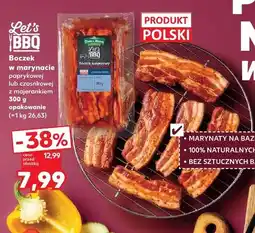 Kaufland Boczek w marynacie czosnkowej z majerankiem Let's BBQ oferta