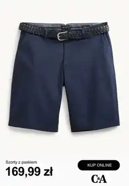C&A Szorty z paskiem C&A oferta