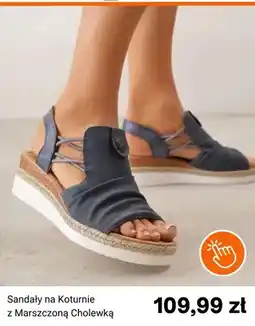 Born2be Sandały na Koturnie z Marszczoną Cholewką oferta