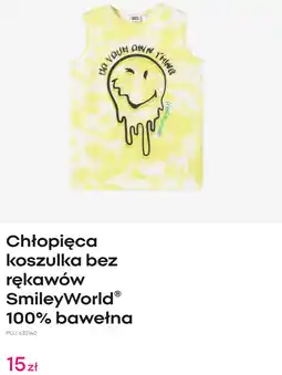Pepco Chłopięca koszulka bez rękawów SmileyWorld 100% bawełna oferta