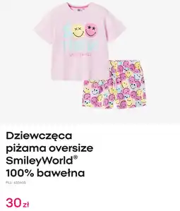 Pepco Dziewczęca piżama oversize SmileyWorld 100% bawełna oferta