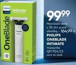 SuperPharm PHILIPS ONEBLADE INTIMATE maszynka QP1924/22 oferta