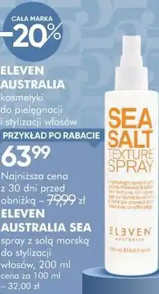 SuperPharm Eleven Australia Sea Salt spray z solą morską do stylizacji włosów oferta