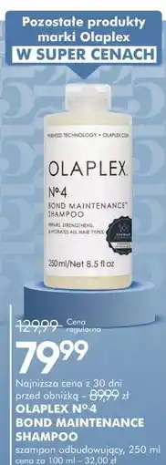 SuperPharm OLAPLEX Nº·4 BOND MAINTENANCE SHAMPOO szampon odbudowujący oferta