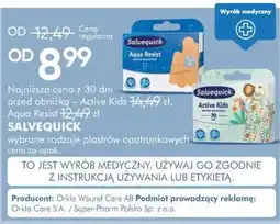 SuperPharm SALVEQUICK wybrane rodzaje plastrów opatrunkowych oferta