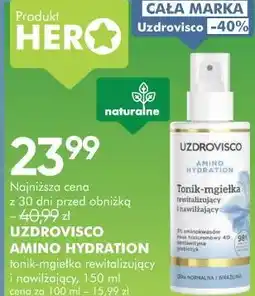 SuperPharm UZDROVISCO AMINO HYDRATION tonik-mgiełka rewitalizujący i nawilżający oferta