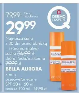 SuperPharm BELLA AURORA kremy przeciwsłoneczne SPF 50+ oferta