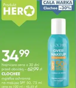 SuperPharm CLOCHEE mgiełka ochronna na makijaż SPF 50 oferta