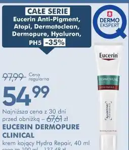 SuperPharm EUCERIN DERMOPURE CLINICAL krem kojący Hydra Repair oferta