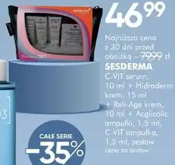 SuperPharm SESDERMA C-VIT serum + Hidraderm krem + Reti-Age krem + Acglicolic ampułki + C-VIT ampułka oferta